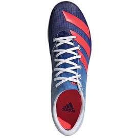 Běžecké hroty Adidas Distancestar M GY0946 červený modrý 1