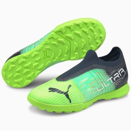 Kopačky Puma Ultra 3.3 Tt Jr 106531 03 šedá, zelená zelená 1
