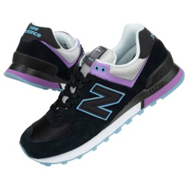 Boty New Balance WL574SAU černý fialová modrý šedá 1