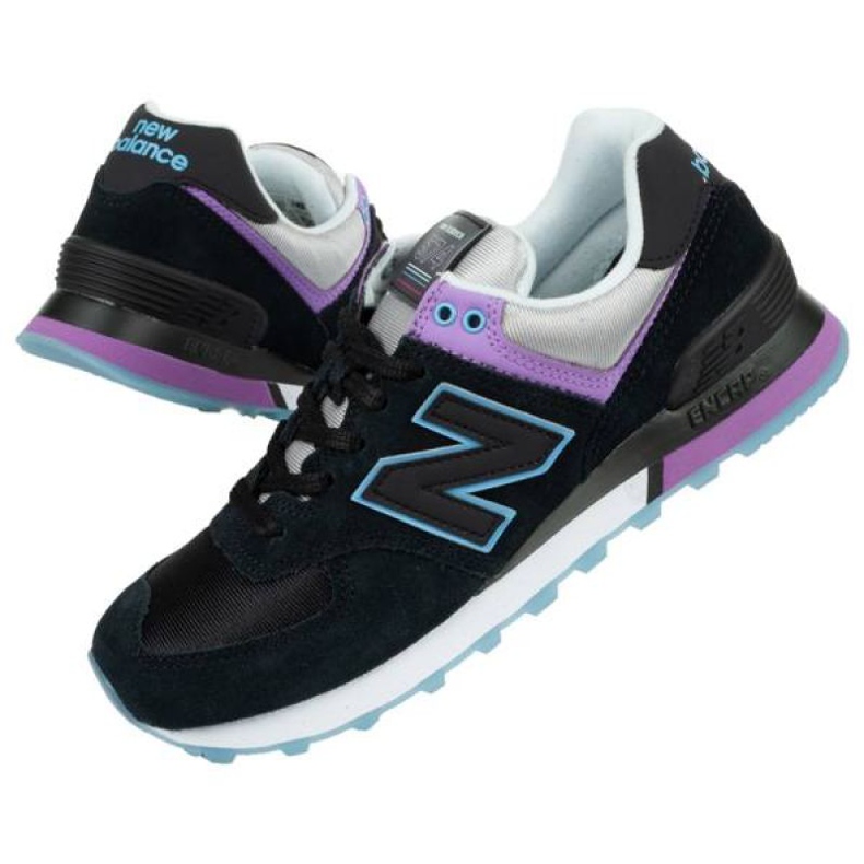Boty New Balance WL574SAU černý fialová modrý šedá 1