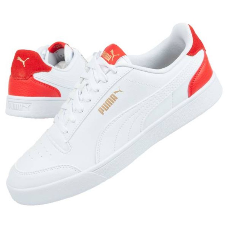Puma Shuffle M 309668 06 bílý červený 1