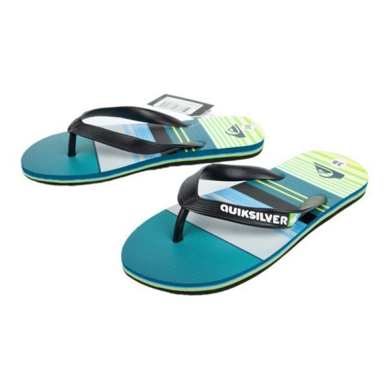Quiksilver Žabky W AQBL100235-XKGS černá modrý zelený 1
