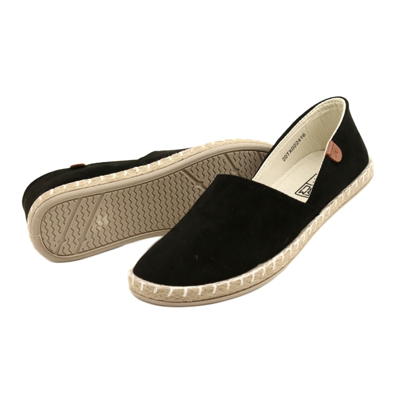 News Černé dámské espadrilky Novinky 20TX022416 černá 8