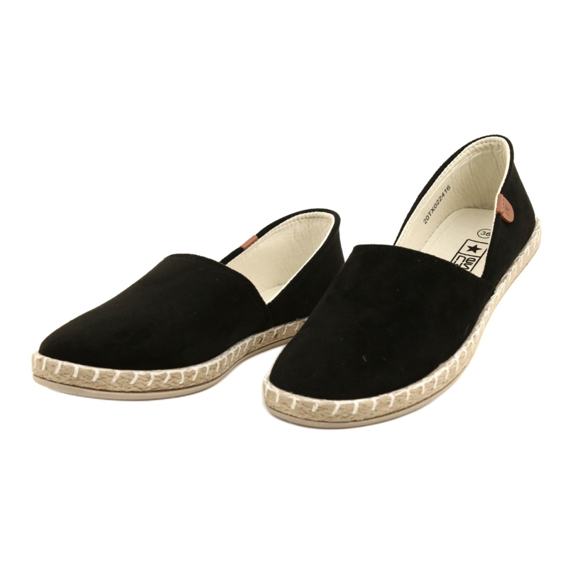News Černé dámské espadrilky Novinky 20TX022416 černá 7