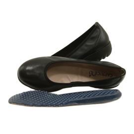Caprice Black Nappa Ballerina 9-22161-28 černý 8