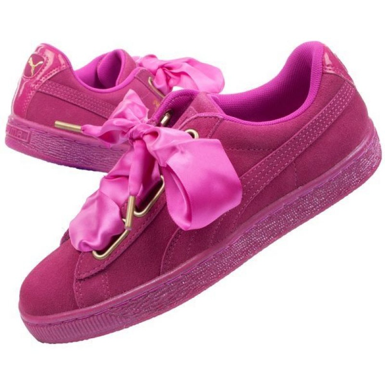 Puma Suede Heart Satin W 362714 01 růžový 1