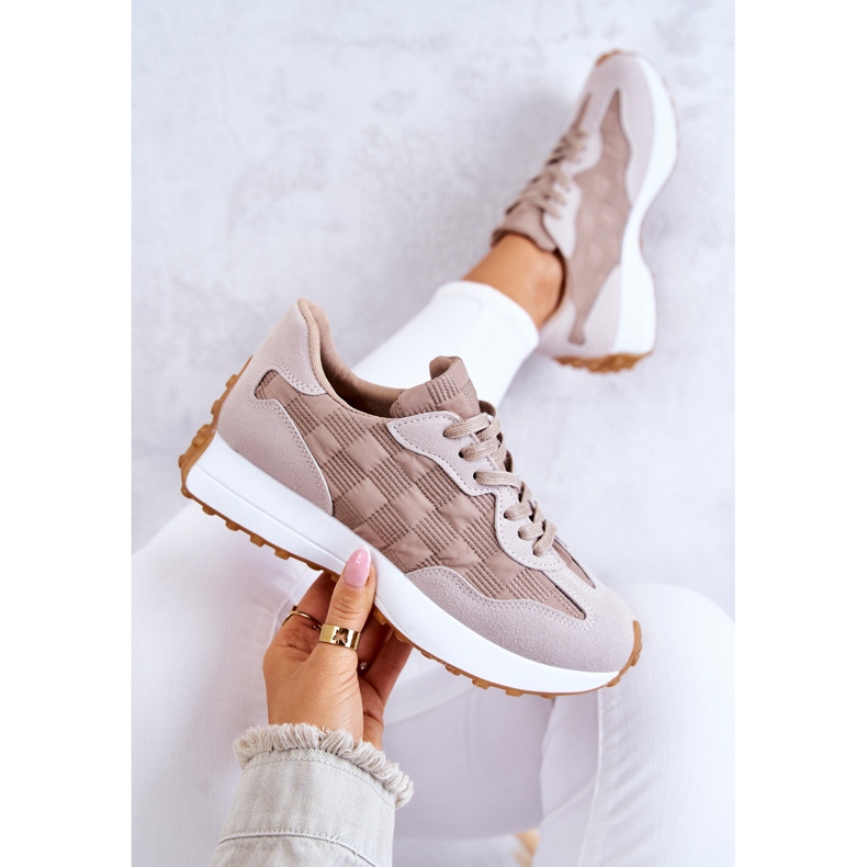 Klasické sportovní boty Béžová Patrice vázané béžový 1