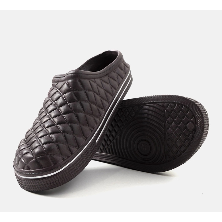 Hnědé pánské žabky Caltare hnědý 2