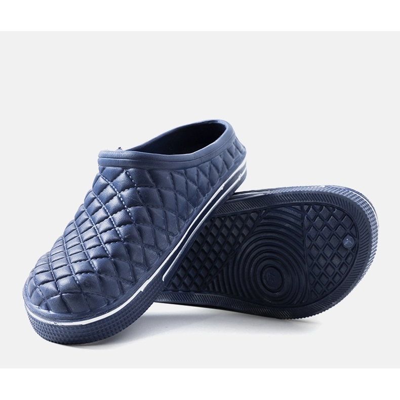 Námořnicky modré pánské žabky Caltare modrý 2