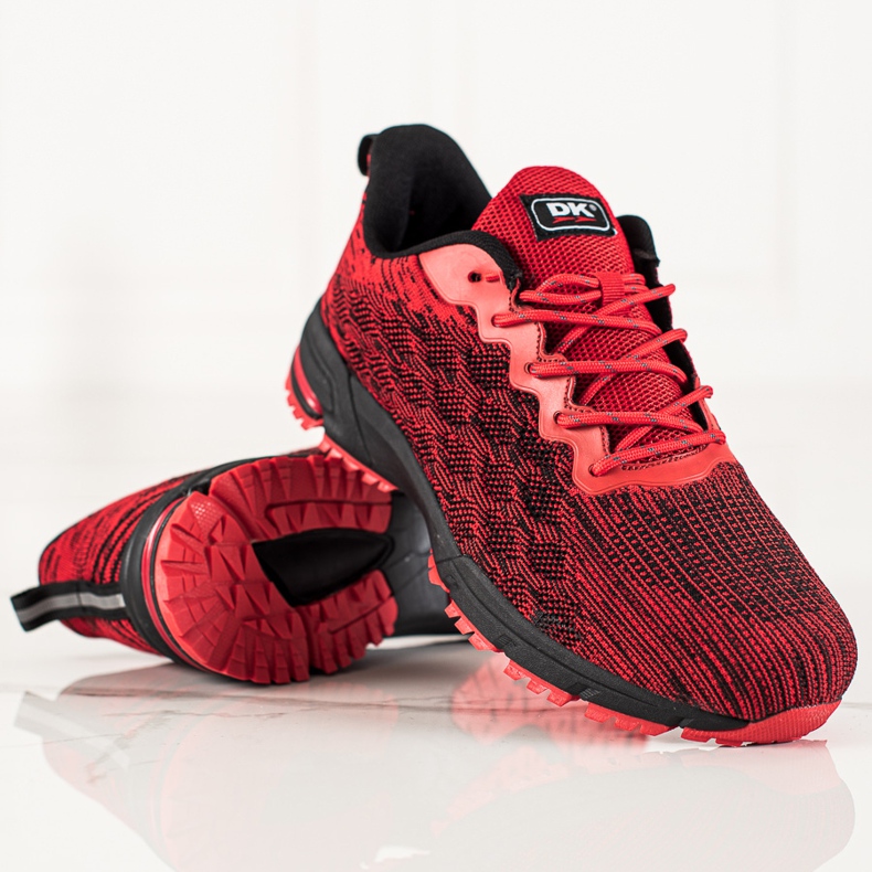 Pánské boty DK černý červený 2