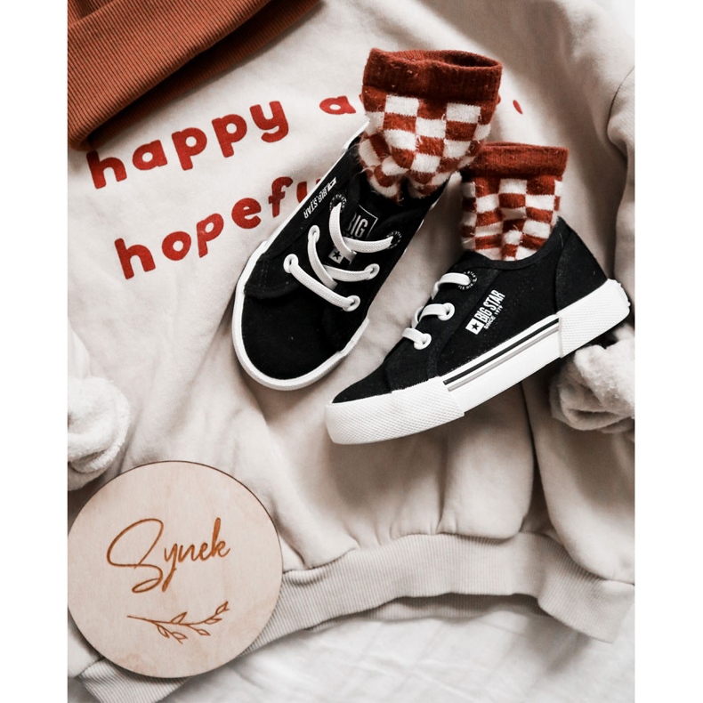 Black Big Star JJ374169 Nazouvací tenisky černá 1