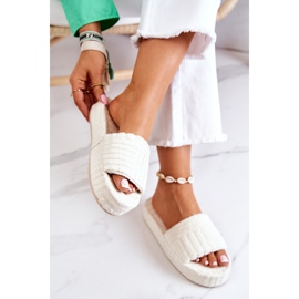 FJ1 Pantofle Pantofle Na Světle Béžové Lilly Platformě béžový 1