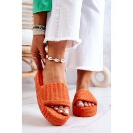 FJ1 Pantofle Na Platformě Orange Lilly oranžový 1
