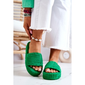FJ1 Pantofle Na Zelené Lilly Platformě zelený 1