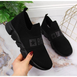 Slip on sportovní boty Big Star W JJ274296 černá černý 1