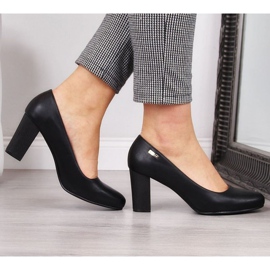 Lodičky na sloupku Sergio Leone W SK193A černá černý 2