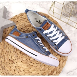 Džínové tenisky American Club W AM653A modrý 2