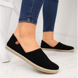Slip on espadrilky s výřezy Novinky W EVE270A černá černý 2