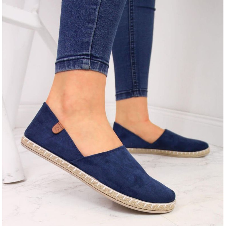 Espadrilky s výřezy Novinky W EVE270C tmavě modrá námořnická modř 2