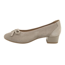 Dámské lodičky Caprice 22500-28 béžové béžový stříbro 3