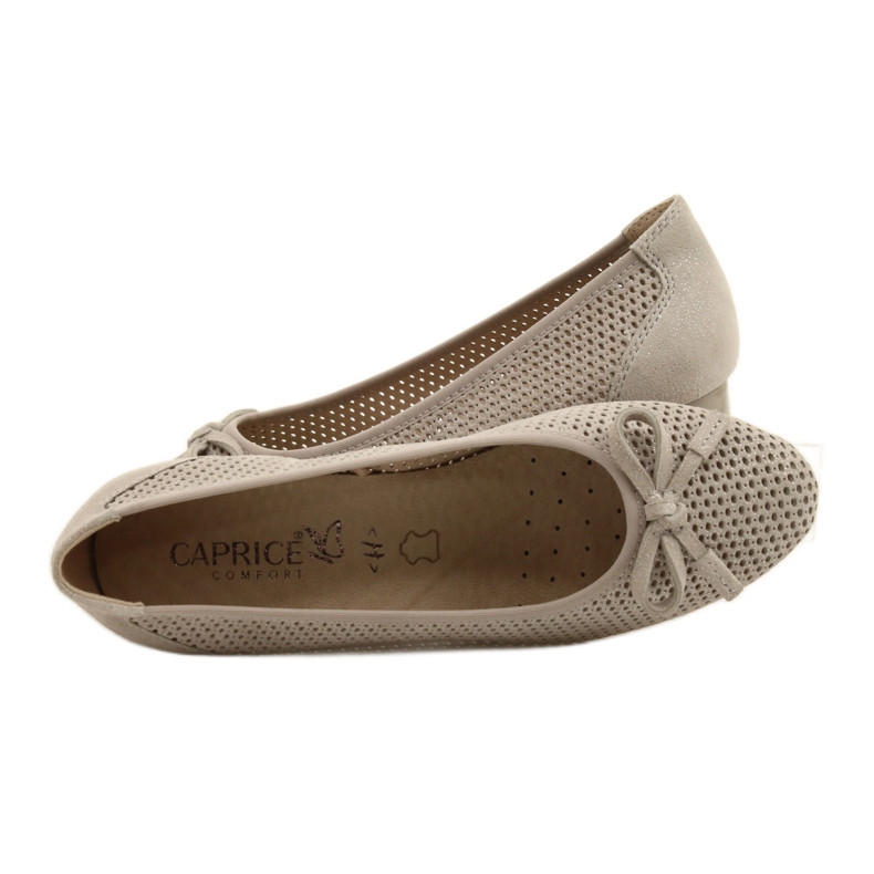 Dámské lodičky Caprice 22500-28 béžové béžový stříbro 7
