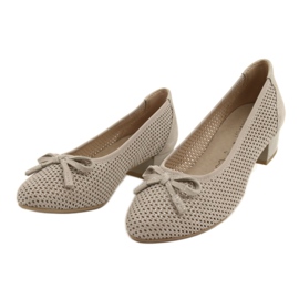 Dámské lodičky Caprice 22500-28 béžové béžový stříbro 4
