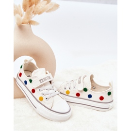 Dětské tenisky na suchý zip Big Star JJ374053 White bílý 2