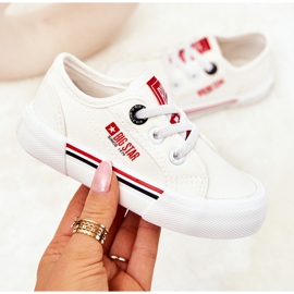 Nazouvací Big Star JJ374165 Bílé tenisky bílý bílý 1