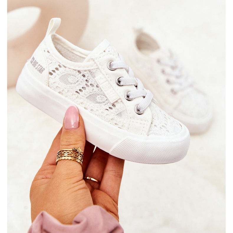 Prolamované tenisky Big Star JJ374134 Bílé bílý 1