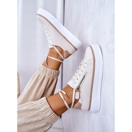 FB2 Sportovní Boty Na Béžové Platformě Louis béžový 1