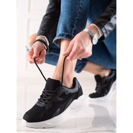 Ideal Shoes Klasické tenisky černý 1