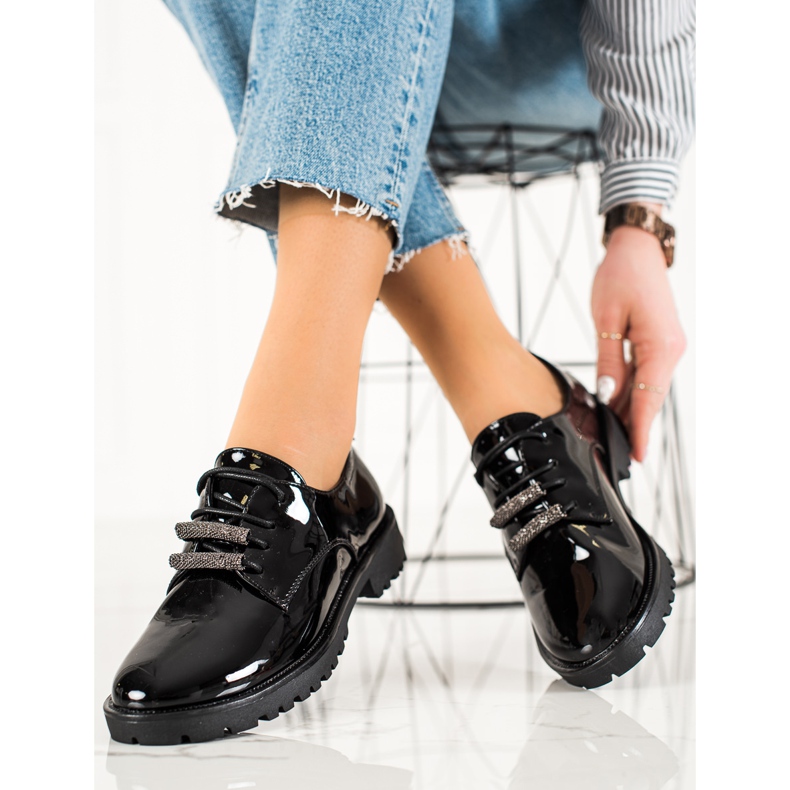 Goodin Lakované brogues černý 1