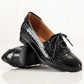 W. Potocki Elegantní šněrovací boty Potocki černý 1