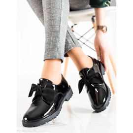 Goodin Klasické boty s mašlí černý 1