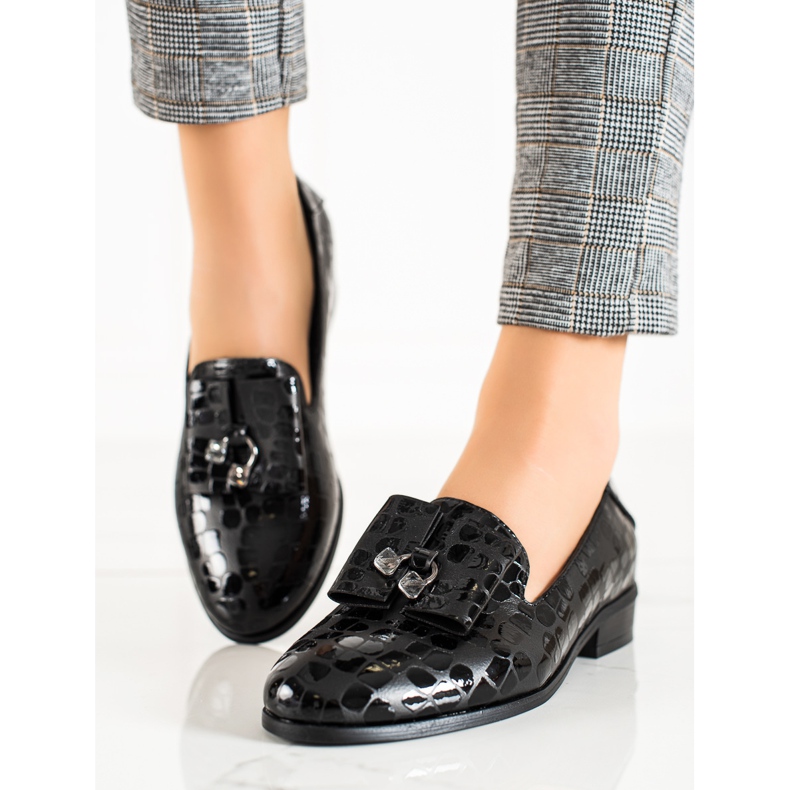 W. Potocki Boty s krystaly Potocki černá 1