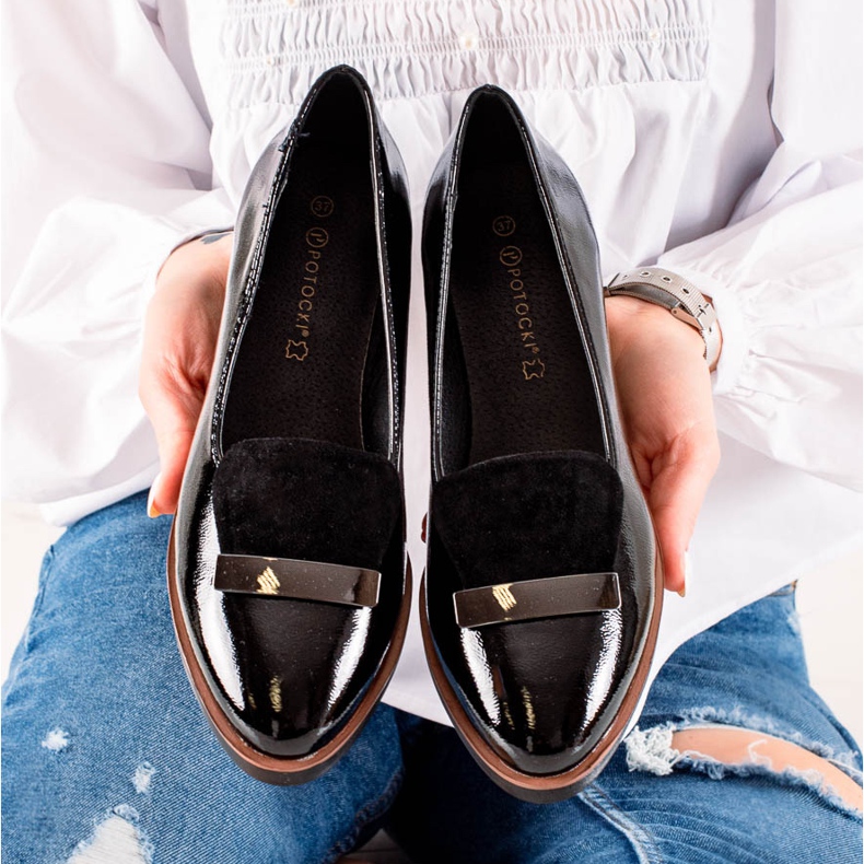 W. Potocki Černé boty Potocki černá 2