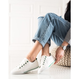 TRENDI Klasické nízké tenisky bílý 2
