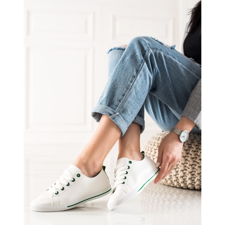 TRENDI Klasické nízké tenisky bílý 2