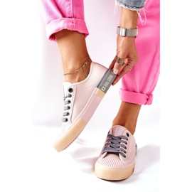 Dámské kožené tenisky Big Star II274133 růžové růžový 2