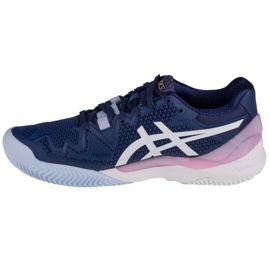 Asics Gel-Resolution 8 Clay W 1042A070-401 bílý námořnická modř 1
