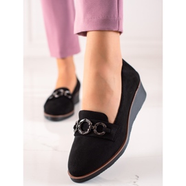 Semišové boty VINCEZA černá 1