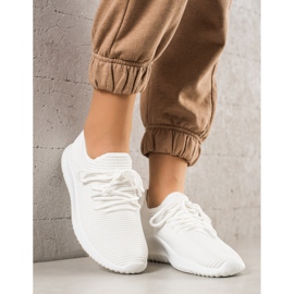 TRENDI Lehké sportovní tenisky bílý 1