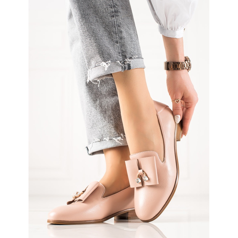 W. Potocki Boty s krystaly Potocki růžový 1