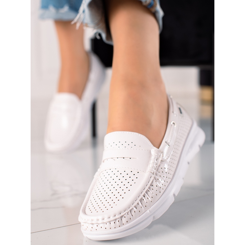 Goodin Lehké Mokasíny Na Platformě bílý 1