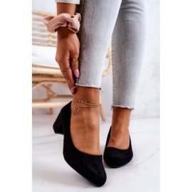 Semišové lodičky na baru Sergio Leone PB291 černá černý 2