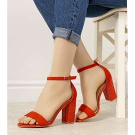 BM Červené lodičky na sloupku s hadím vzorem Dolores 1 BM Červené lodičky na sloupku s hadím vzorem Dolores 1