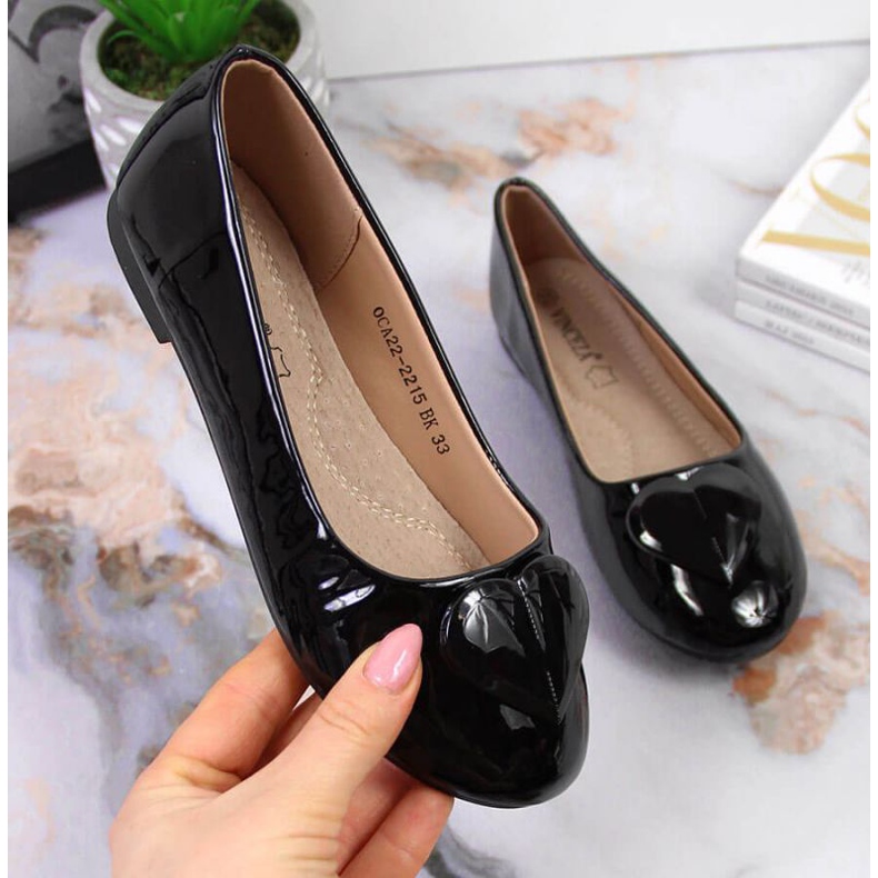 Balerínky se srdcem Communion Vinceza Jr JAN78A černé černá 1