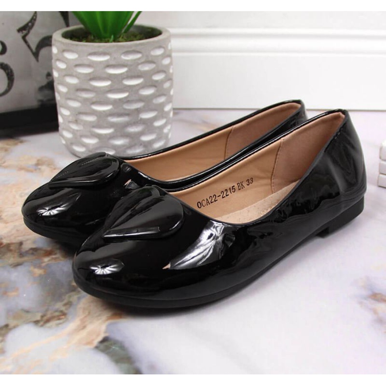 Balerínky se srdcem Communion Vinceza Jr JAN78A černé černá 2