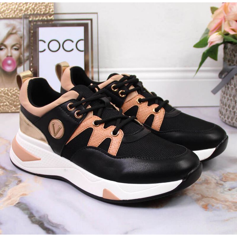 Tenisky na platformě Vinceza W JAN79A černé černá 2