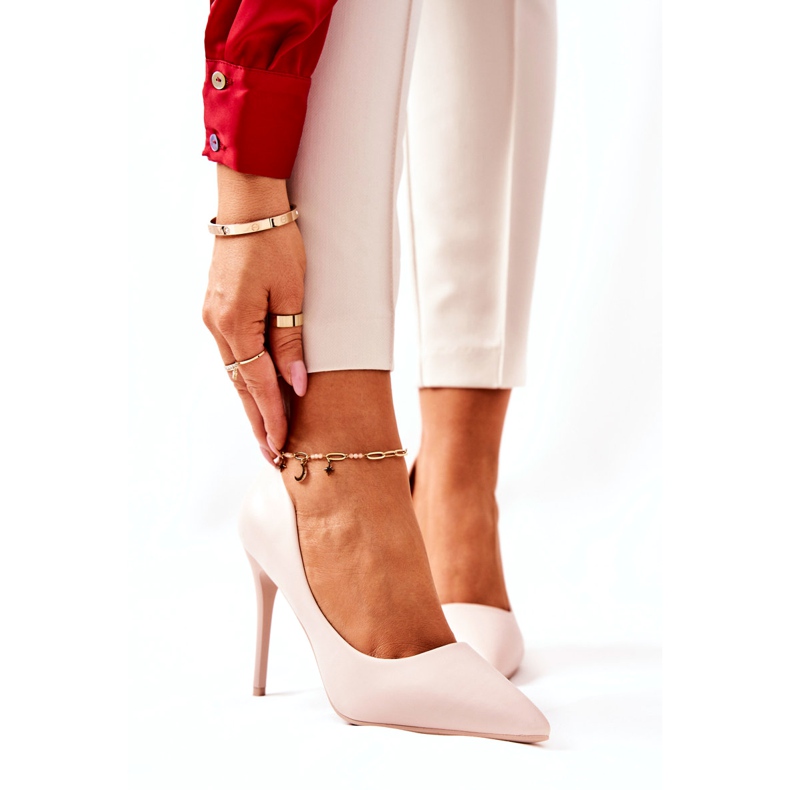 WS1 Kožené Jehly V Spitz Béžové Hanne béžový 2 WS1 Kožené Jehly V Spitz Béžové Hanne béžový 2